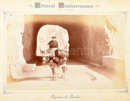 cca 1890-1900 Alpes Maritimes Nice a Monaco, dekoratív, keménytáblás album 24 db fotóval, aranyozott...