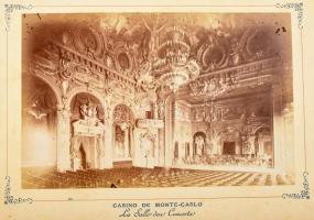 cca 1890-1900 Alpes Maritimes Nice a Monaco, dekoratív, keménytáblás album 24 db fotóval, aranyozott...