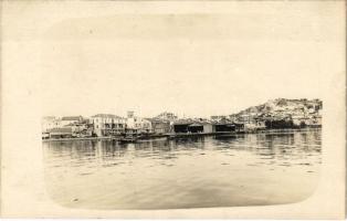 K.u.K. Kriegsmarine Seeflugzeug / WWI Austro-Hungarian Navy, K-154 Weichmann / Albatros-type flying boat (hydroplane) at the Pola Flying Boat Station (Puntisella), naval aircraft. photo