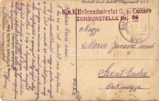 SMS SATELLIT osztrák-magyar haditengerészet hentes matrózai a konyhában / K.u.K. Kriegsmarine Matros...