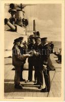 Proviantkommission. K.u.K. Kriegsmarine / WWI Austro-Hungarian Navy officers tasting lunch. Phot. A. Hauger Nr. 1008. Pola 1916.