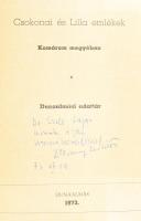 Ferenczy Miklós: Csokonai és Lilla emlékek Komárom megyében. Dunaalmási adattár. Összeáll.: - -. DED...
