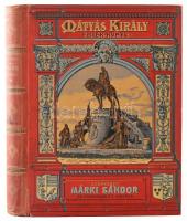 Márki Sándor (szerk.): Mátyás király emlékkönyv. Bp., 1902, Athenaeum. Kiadói aranyozott, dombornyomott egészvászon kötés, modern karton tokban, előzéklap kijár, gerinc szakadt, térképek hiányoznak, kissé kopottas állapotban.