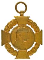 1908. "Katonai Jubileumi Kereszt" aranyozott bronz kitüntetés mellszalag nélkül T:XF Hungary 1908. "Diamond Jubilee Cross for the Armed Forces" gilt bronze decoration without ribbon C:XF NMK 269.