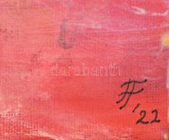 Fábián Franciska (1987-): Becsavarodás. Akril, vászon, jelzett, hátoldalán autográf felirattal, 50x7...