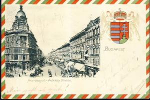 Budapest VI. Andrássy út litho Emb. (EK)