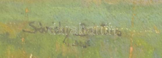 Sárdy Brutus (1892-1970): Felhős táj. Olaj, karton, jelzett, 35x52 cm