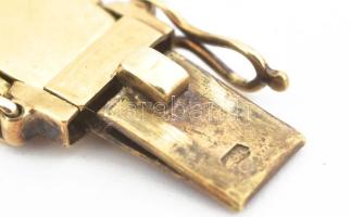 14K arany (Au) Omega női karóra, kézi felhúzós szerkezettel. Jelzett tok, jelzett szerkezet. Dupla, ...