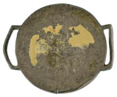 ~1947. "Nyomozó - Magyar Államrendőrség" bronzozott Sn jelvény (49x40mm) T:VF