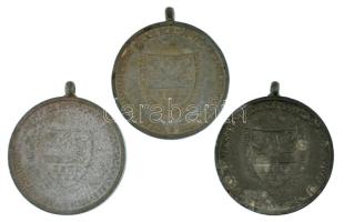 1940. "Erdélyi részek felszabadulásának emlékére" Zn emlékérem mellszalag nélkül (3x). Szi...