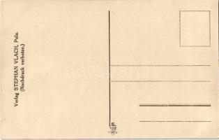 K.u.K. Kriegsmarine Matrosen / Osztrák-magyar matrózok ruha mosás közben a száraz dokkban / Austro-H...