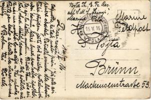 1916 K.u.K. Kriegsmarine Matrosen / Osztrák-magyar matrózok ellenőrzik és leporolják a hálószőnyegei...