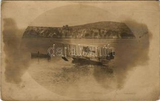 1917 K.u.K. Kriegsmarine Seeflugzeug / WWI Austro-Hungarian Navy, Lohner L-type flying boat (hydroplane) L-42, naval aircraft. photo (fl)