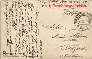 1918 Osztrák-magyar haditengerészet matróza postagalamb indítás előtt / K.u.K. Kriegsmarine Matrose,...