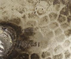 Bonbonniere plasztikus gyümölcsmintával kézzel készített, poncolt. jelzett "Potosi" d: 16 ...