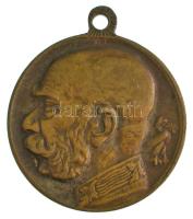 Osztrák-Magyar Monarchia 1915. "Ferenc József / Karácsony a harcztéren 1915" ezüstözött bronz emlékérem füllel. Szign.: KG (23mm) T:AU kopott ezüstözés Austro-Hungarian Monarchy 1915. "Franz Joseph / Christmas on the Battlefield 1915" silver-plated bronze medallion with ear. Sign.: KG (23mm) C:AU worn silver plating