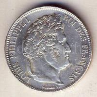 Franciaország 1833D 5Fr Ag I. Lajos Fülöp T:3 kis ph