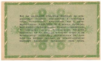 1946. 50.000AP sorszám nélkül, nem vízjeles papíron, a hátoldali szövegben számos helyesírási hibáva...