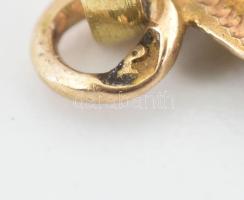 Arany (Au) 14K Mária medál, jelzett, 2×1,5 cm, nettó: 0,6 g