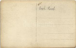 K.u.K. Kriegsmarine Taucher / osztrák-magyar haditengerészet búvára az SMS ERZHERZOG KARL mellett / ...