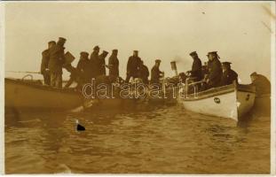 K.u.K. Kriegsmarine Taucher / osztrák-magyar haditengerészet búvára / Austro-Hungarian Navy diver. photo (fl)