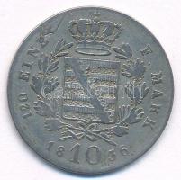Német Államok / Szász-Koburg-Gothai Hercegség 1836. 10kr Ag "I. Ernst" T:F patina, karc, l...