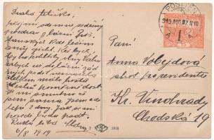 1919 Pöstyén-fürdő, Kúpele Piestany; park. Kiadja Lampl Gyula