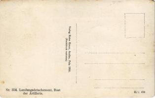 K.u.K. Kriegsmarine Landungsdetachement, Rast der Artillerie / Austro-Hungarian Navy mariners' ...