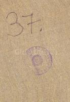 Sárdy Brutus (1892-1970): Napfényes táj. Olaj, vászon, jelzés nélkül, hátoldalán régi MNG kiviteli b...