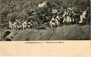 K.u.K. Kriegsmarine Landungsmanöver / Manovre di sbarco / Austro-Hungarian Navy training, mariners on mainland. G. Fano Pola 1909-10. 112.