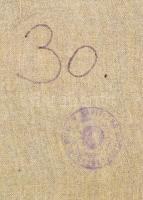 Sárdy Brutus (1892-1970): Erdőszéle. Olaj, vászon, jelzés nélkül, hátoldalán régi MNG kiviteli bélye...