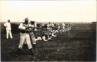 1914 K.u.K. Kriegsmarine Infanterie in Dalmatien / Austro-Hungarian Navy training, mariners infantry. Phot. Alois Beer 1909 (fl)