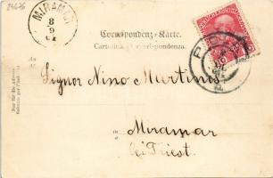 1904 K.u.K. Kriegsmarine Matrosen, Während der Ruhezeit / Austro-Hungarian Navy mariners resting on ...