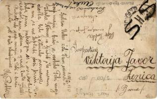 1919 Sretan Uskis / K.u.K. Kriegsmarine Matrosen / Osztrák-magyar matróz borbély munka közben az SMS...