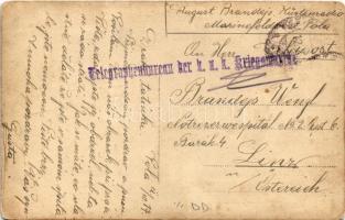 1917 K.u.K. Kriegsmarine Matrosen / Osztrák-magyar matróz borbély munka közben / Austro-Hungarian Na...