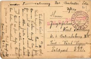 1918 K.u.K. Kriegsmarine Matrosen / Osztrák-magyar matrózok zuhanyoznak a fedélzeten / Austro-Hungar...