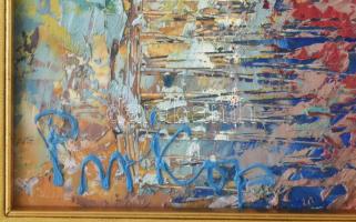 Prokop Péter (1919-2003): Női portré.
Olaj, farost, jelzett, üvegezett fakeretben. 65×48 cm