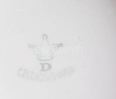 4 db retro csehszlovák bögre. Matricás, jelzett, minimális kopással 8 cm