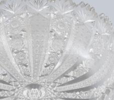 Hat személyes kristály bólés készlet. Tál: d: 22 cm, egy-két minimális lepattanással