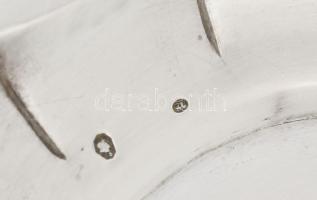 Ezüst (Ag) art deco fazonú tál. Dianás jelzéssel, mesterjeggyel. 385 g 32x20 cm