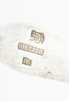 3 db antik ezüst (Ag) teáskanál, 13 latos jelzéssel 1838. Lietzer mesterjeggyel 56 g