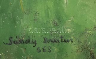 Sárdy Brutus (1892-1970): Napfényes hegyoldal. Olaj, vászon, jelezve balra lent, vakráma nélkül, 42x...