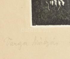 Varga Mátyás (1910-2002): Testvérek, 1935. Fametszet, papír, jelzett, paszpartuban, 14×10 cm