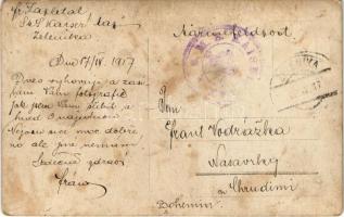 1917 Zelenika, Osztrák-magyar matrózok csúszdázás közben / K.u.K. Kriegsmarine Matrosen / Austro-Hun...