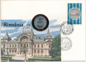 Románia 1966. 1L felbélyegzett borítékban, bélyegzéssel, német nyelvű leírással T:UNC  Romania 1966. 1 Leu in envelope with stamp and cancellation, with German description C:UNC