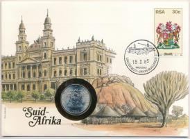 Dél-Afrika 1984. 50c Ni, felbélyegzett borítékban, alkalmi bélyegzéssel, német nyelvű leírással T:UNC South Africa 1984. 50 Cents Ni in envelope with stamp, with German description C:UNC