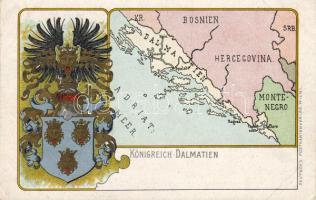 Wappen der Dalmatien Litho