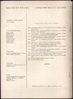 1952 Magyar Építőipar, a Magasépítési Tudományos Egyesület folyóirata I. évf. 6. sz. Bp., É. M. Épít...