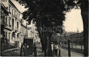 1919 Pöstyén, Piestany; Park sor / street view, villas