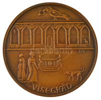 Ligeti Erika (1934-2004) 1973. "MÉE 4. Vándorgyűlése - Esztergom / Visegrád" bronz emlékér...